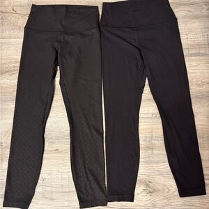 lululemon athletica Black Leggings Set